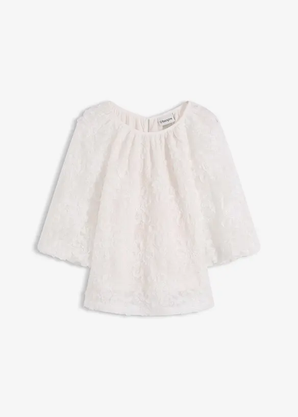 Halenka bez zapínání, se strukturovaným květinovým vzorem, bonprix