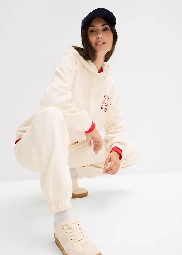 Oversize mikina z čist&eacute; bavlny, bonprix