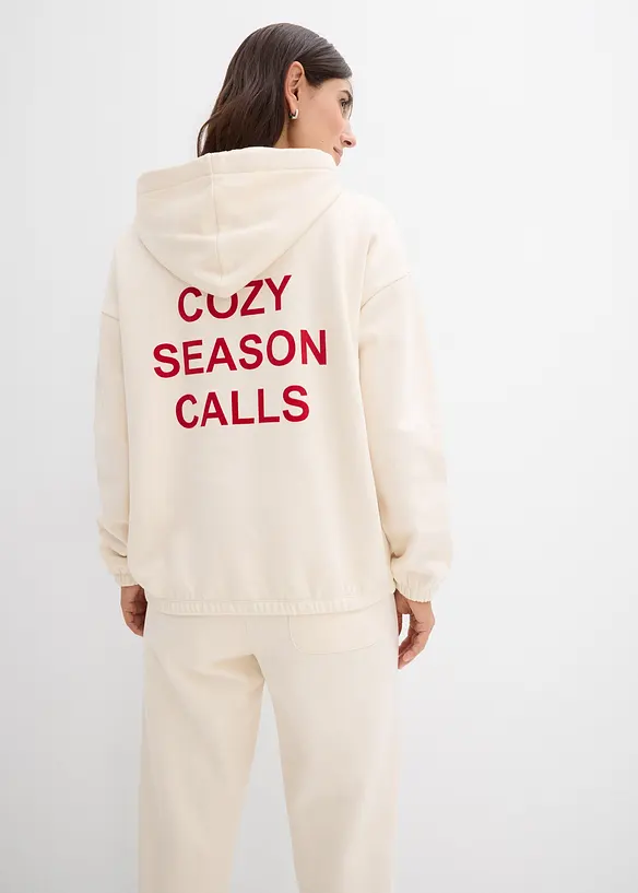 Oversize mikina z čist&eacute; bavlny, bonprix