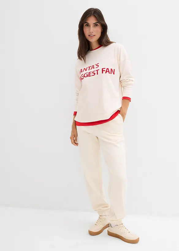 Teplákové kalhoty z čisté bavlny, bonprix