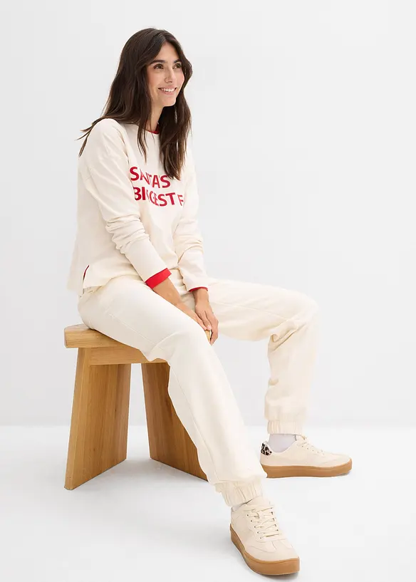 Teplákové kalhoty z čisté bavlny, bonprix