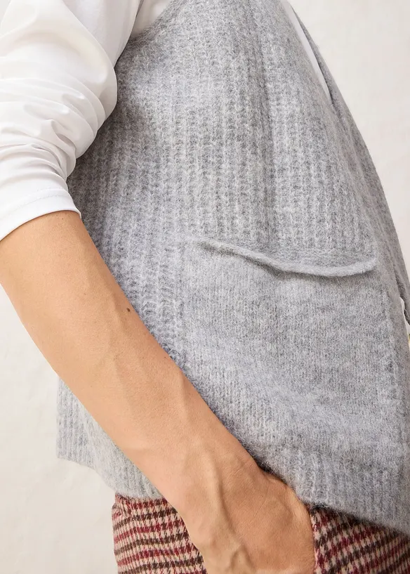 Vesta ze silnější pleteniny s vlnou alpaka, bonprix