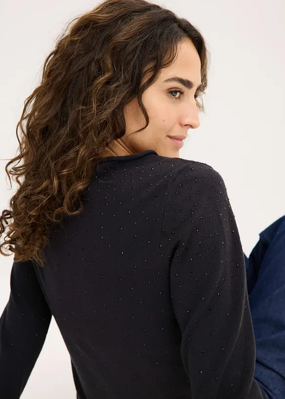 Svetr z jemné pleteniny ze splývavé viskózové směsi, bonprix