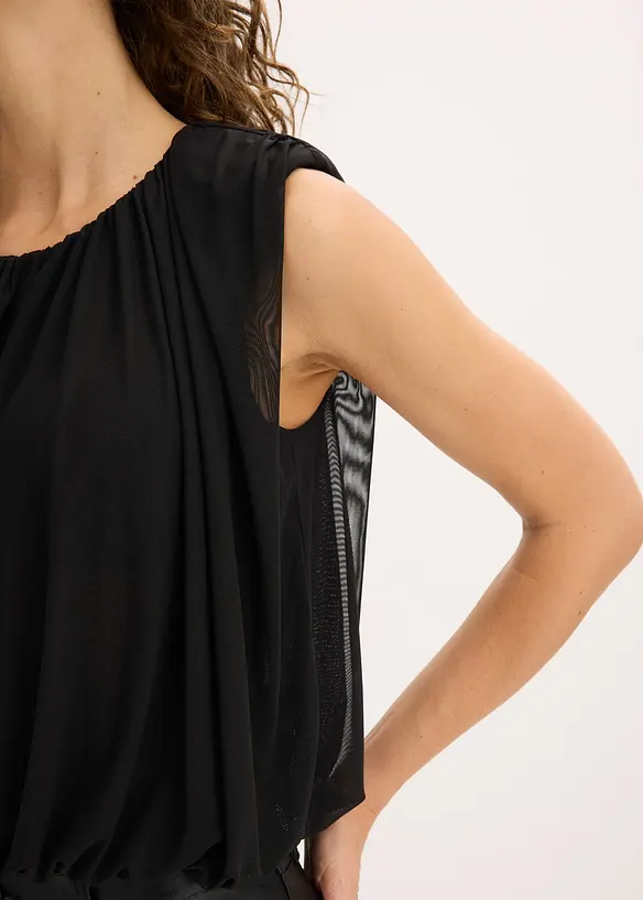 Tričko z jemn&eacute; s&iacute;ťoviny, bonprix