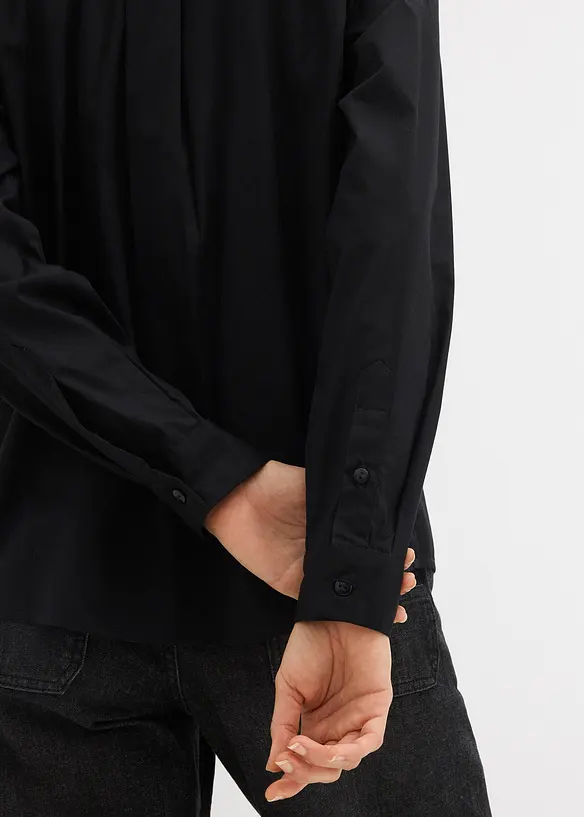 Oversize košile s kontrastní kapsou, bonprix