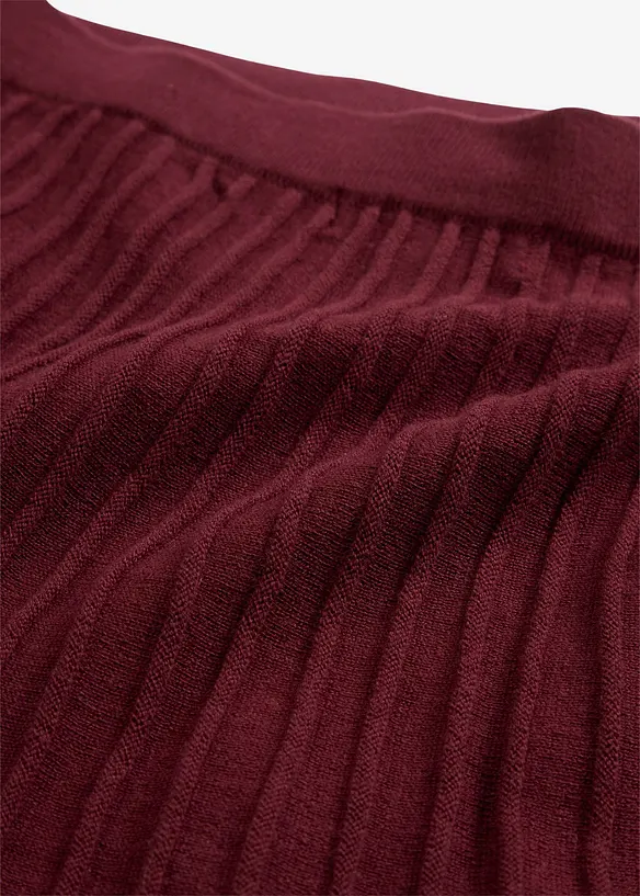 Pletená sukně s vlnou merino, bonprix