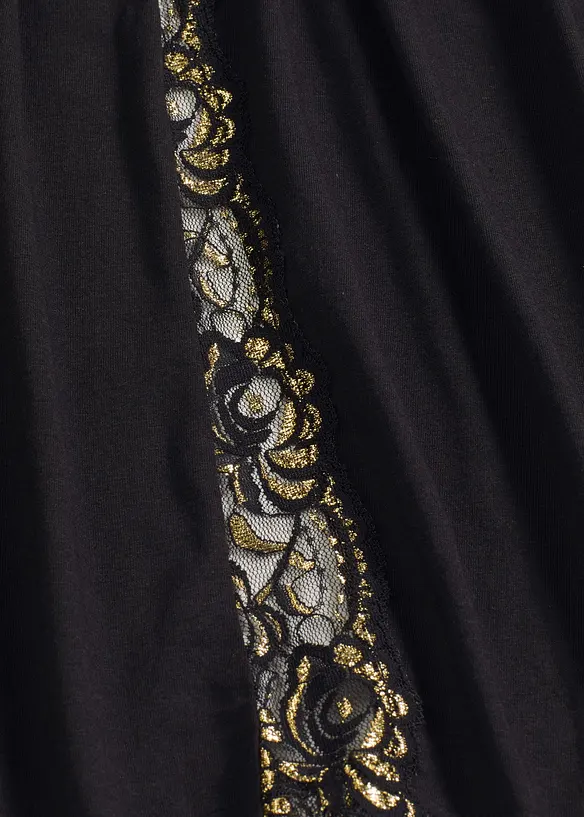 Kimonový župan s jemnou třpytivou krajkou, bonprix