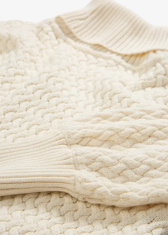 Rolákový svetr s vlnou merino, bonprix