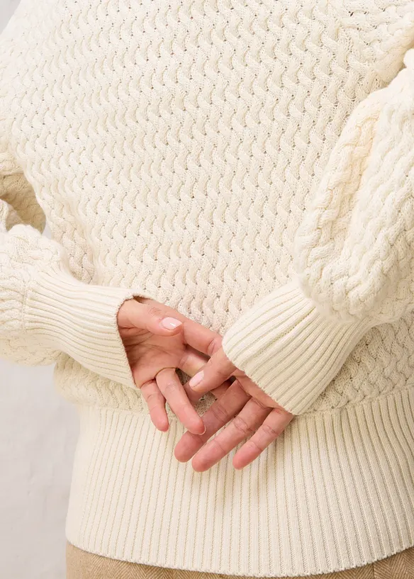 Rolákový svetr s vlnou merino, bonprix