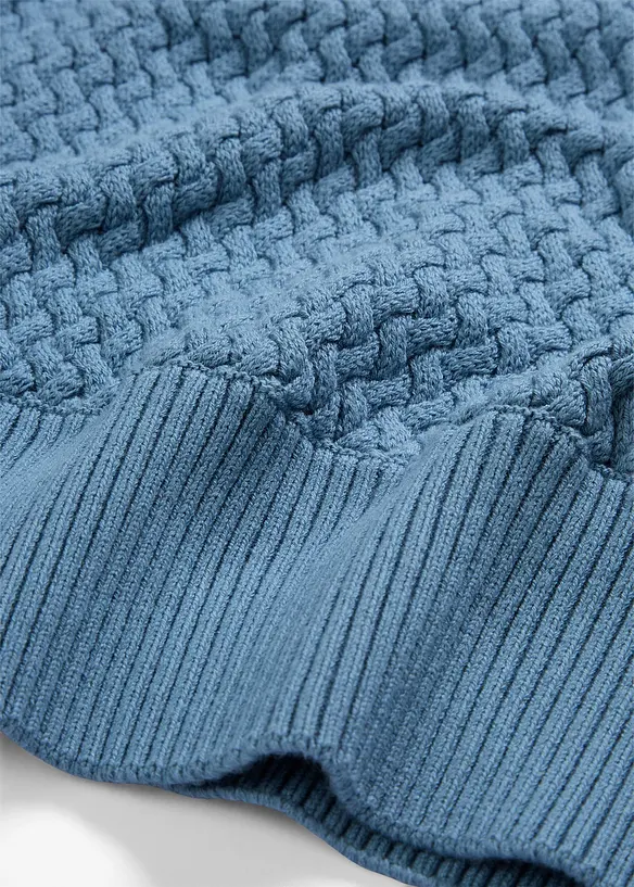 Svetr s rolákovým límcem a s vlnou merino, bonprix