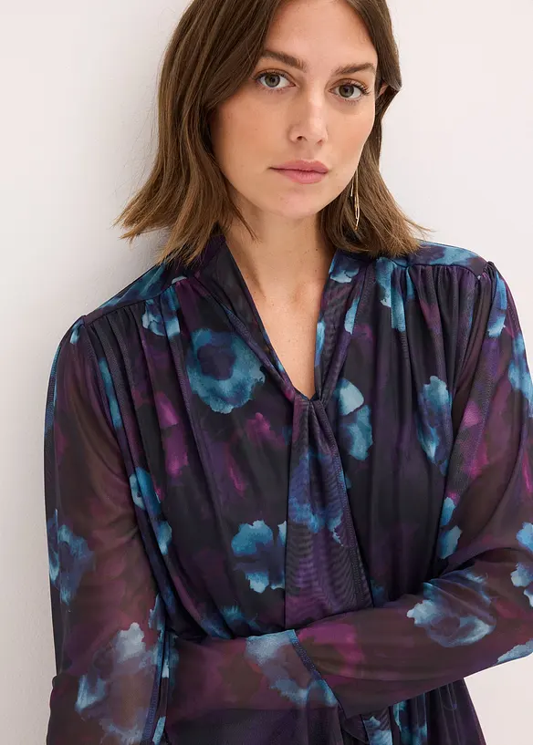 Šaty z jemné síťoviny, bonprix