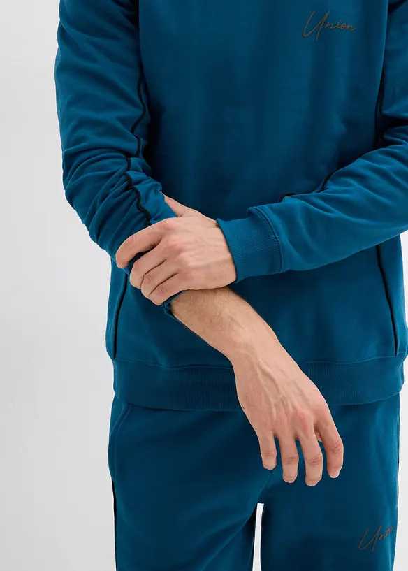 Mikina s kontrastními detaily, z čisté bavlny, bonprix