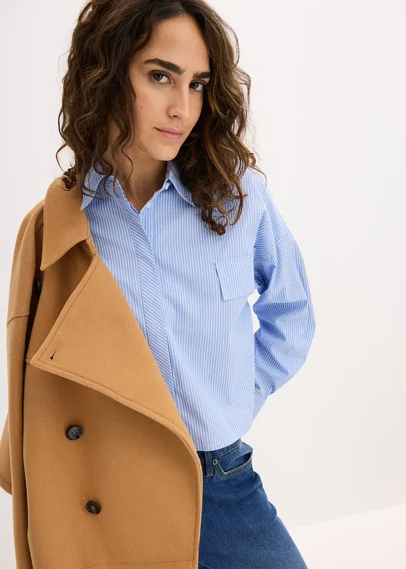 Oversize halenka z bavlněné směsi, bonprix