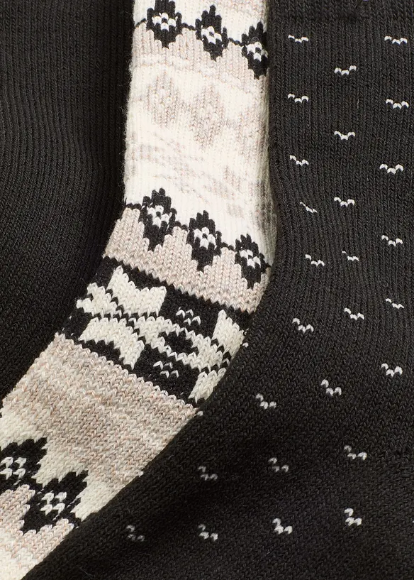 Termo ponožky s vnitřní stranou z měkkého froté (3 páry v balení), bonprix