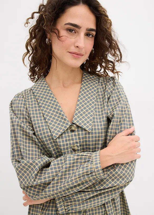 Halenkové šaty z bavlněné směsi, bonprix