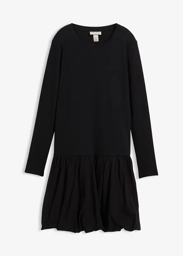 Úpletové šaty s balónovou sukní, bonprix
