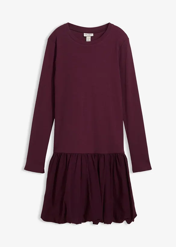 Úpletové šaty s balónovou sukní, bonprix