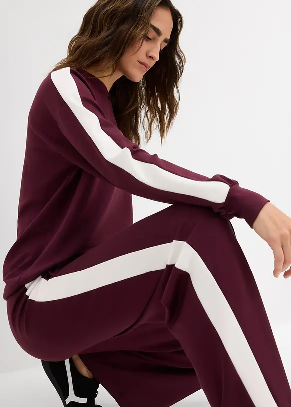 Teplákové kalhoty z interlockového materiálu, bonprix