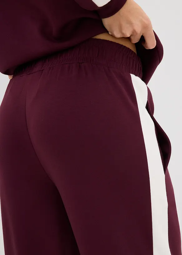 Teplákové kalhoty z interlockového materiálu, bonprix