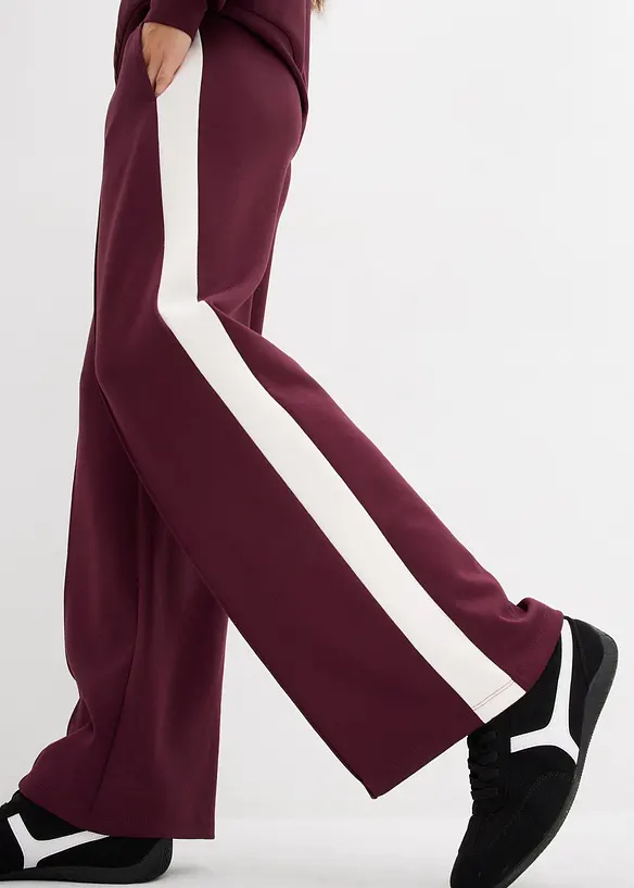 Teplákové kalhoty z interlockového materiálu, bonprix