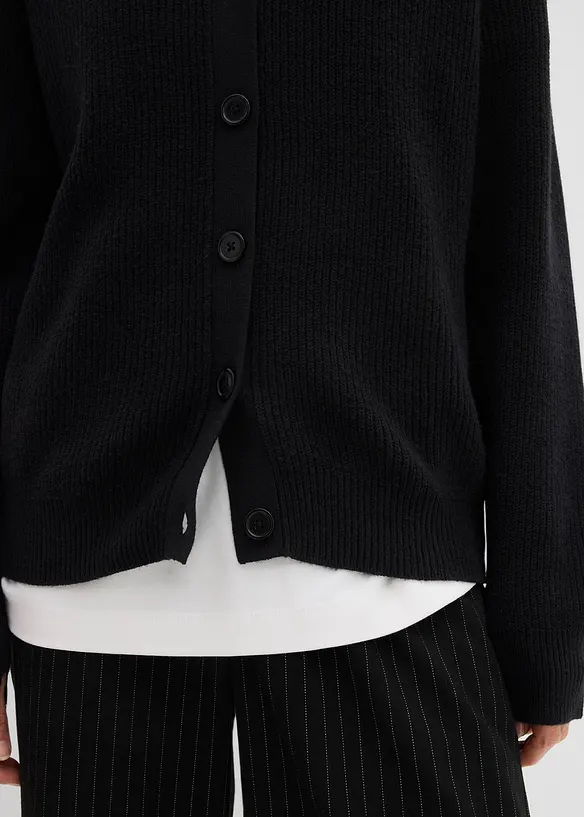 Kabátek z jemné pleteniny, s kulatým výstřihem, bonprix