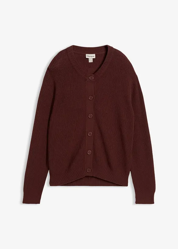 Kabátek z jemné pleteniny, s kulatým výstřihem, bonprix