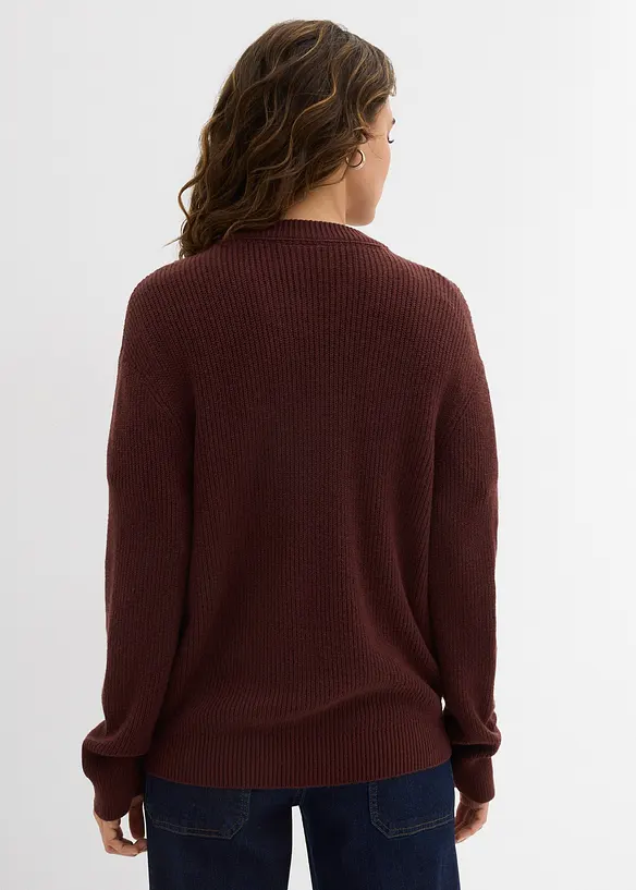 Kabátek z jemné pleteniny, s kulatým výstřihem, bonprix