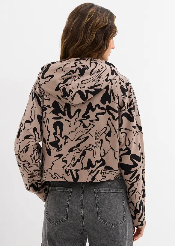 Mikina s kapucí, z čisté bavlny, bonprix