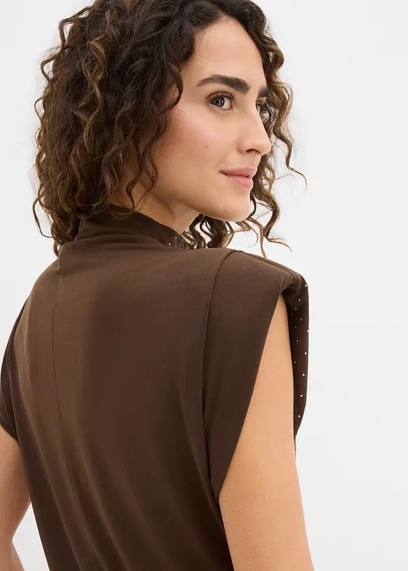 Top se třpytivými kamínky, bonprix