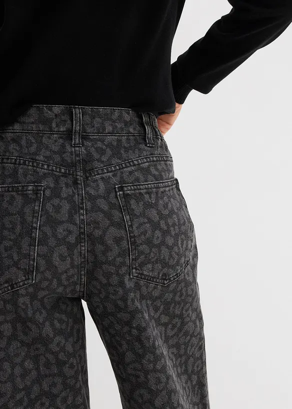 Džíny Wide Leg, Mid Waist, bonprix