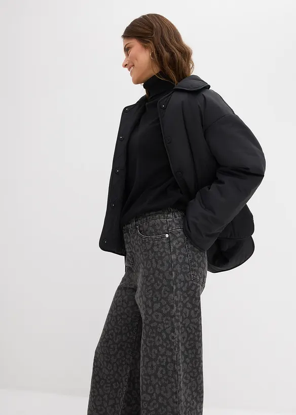 Džíny Wide Leg, Mid Waist, bonprix