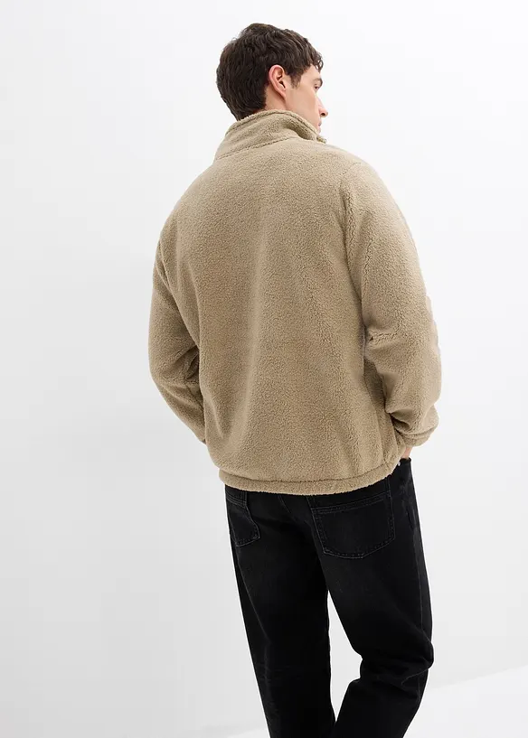 Mikina z medvídkového flísu, bonprix