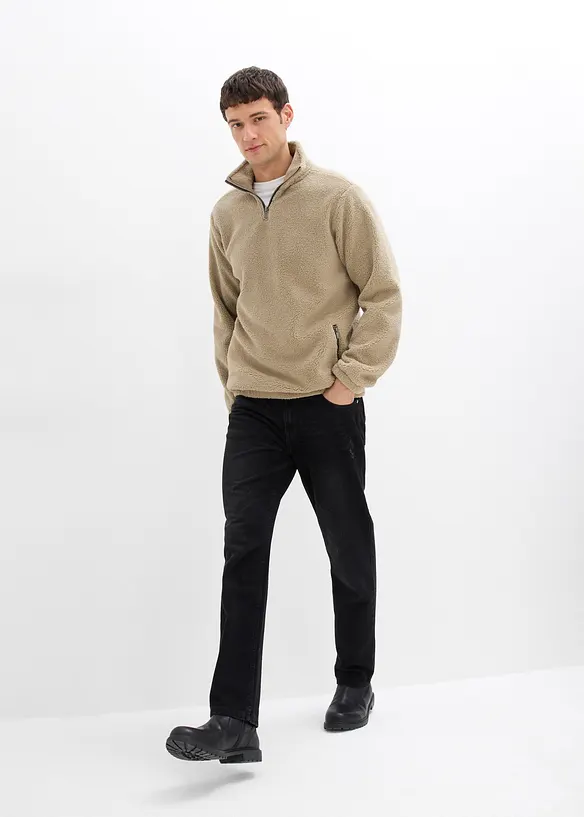 Mikina z medvídkového flísu, bonprix