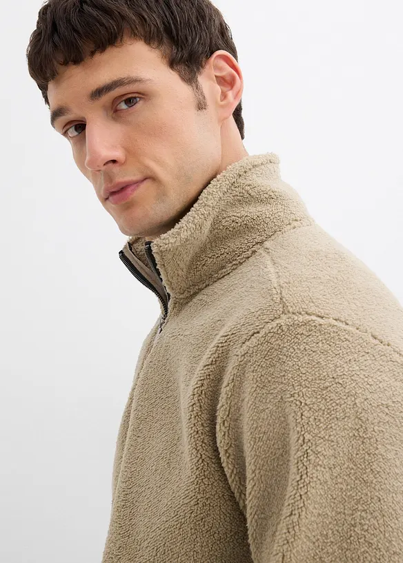 Mikina z medvídkového flísu, bonprix