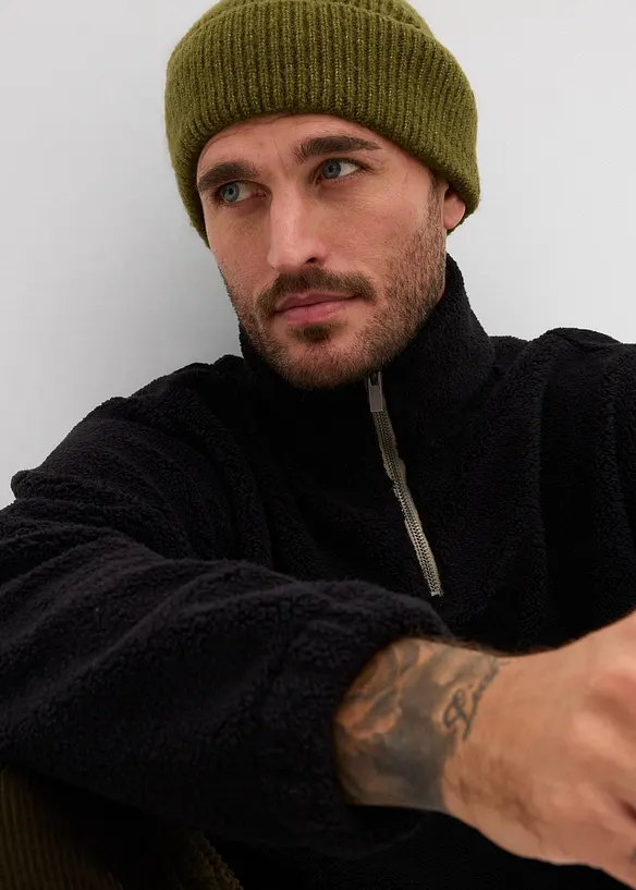 Mikina z medvídkového flísu, bonprix