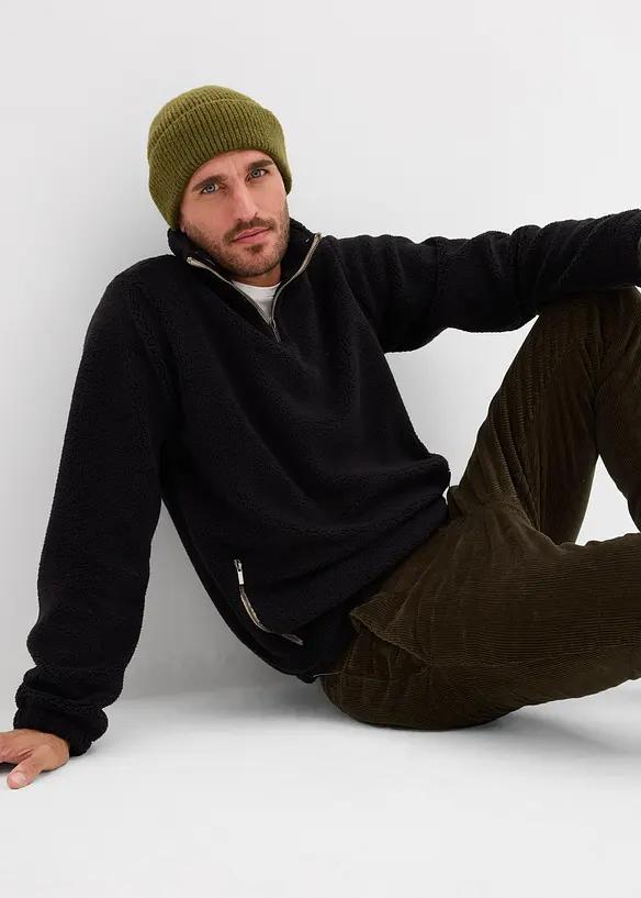 Mikina z medvídkového flísu, bonprix