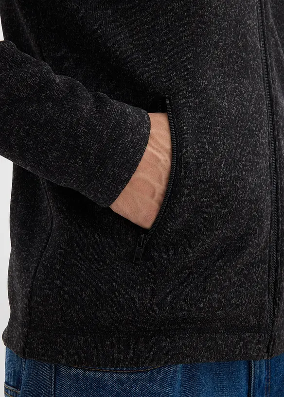 Pletená flísová bunda, bonprix