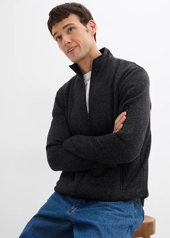 Pletená flísová bunda, bonprix