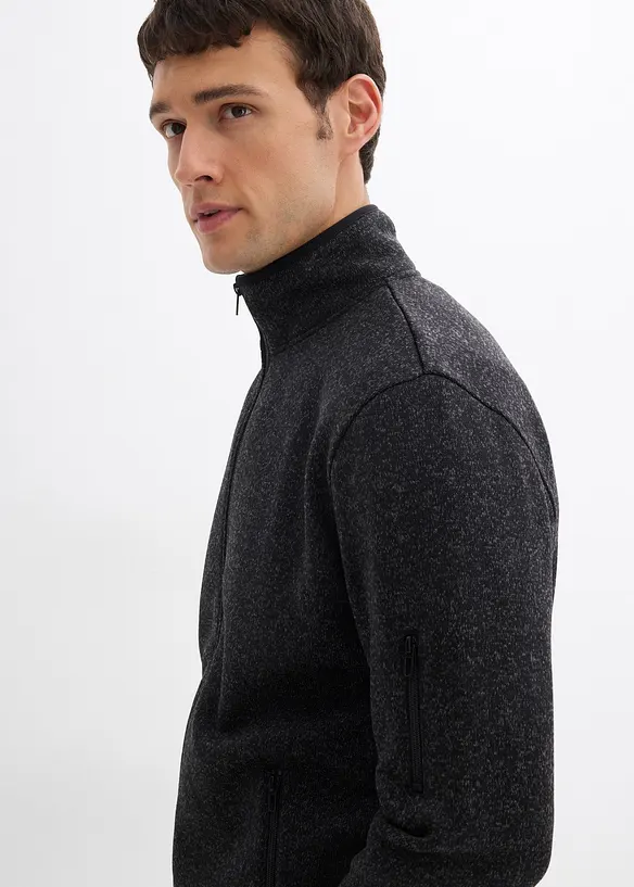 Pletená flísová bunda, bonprix