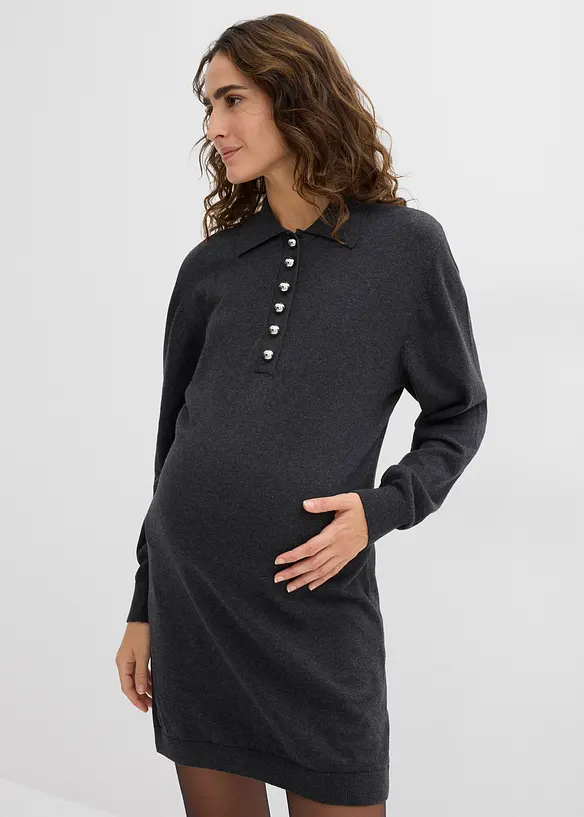 Těhotenské a kojicí šaty z jemně pletené organické bavlny, bonprix