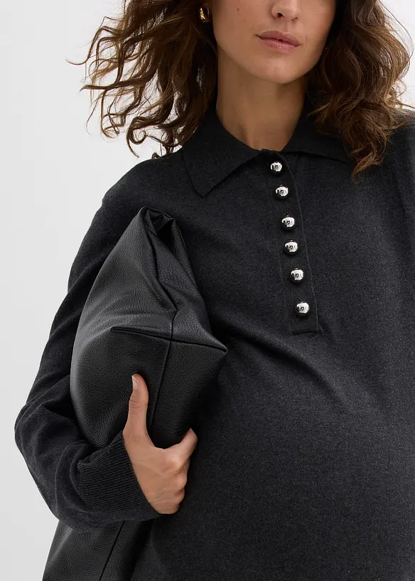 Těhotenské a kojicí šaty z jemně pletené organické bavlny, bonprix