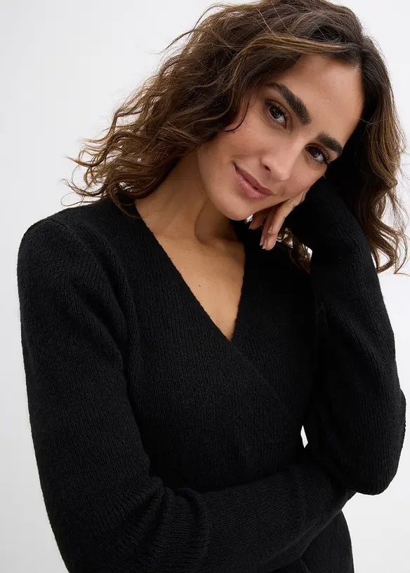 Zavinovací šaty z pleteniny, na období těhotenství i po něm, bonprix