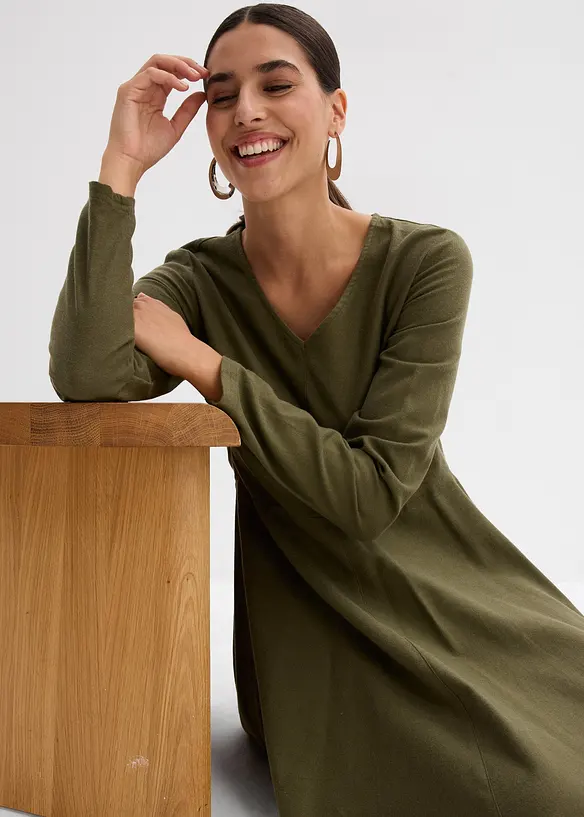 Flanelové šaty z čisté bavlny, bonprix