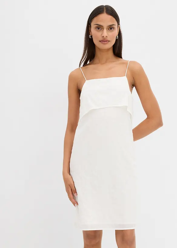 Minišaty s krásnou pajetkovou výšivkou, bonprix