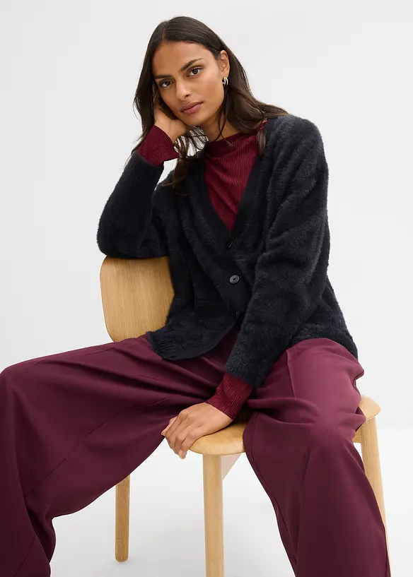 Pleten&yacute; kab&aacute;tek z visk&oacute;zov&eacute; směsi, bonprix