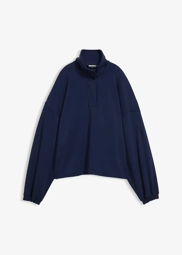 Oversize mikina z materi&aacute;lu scuba, bonprix