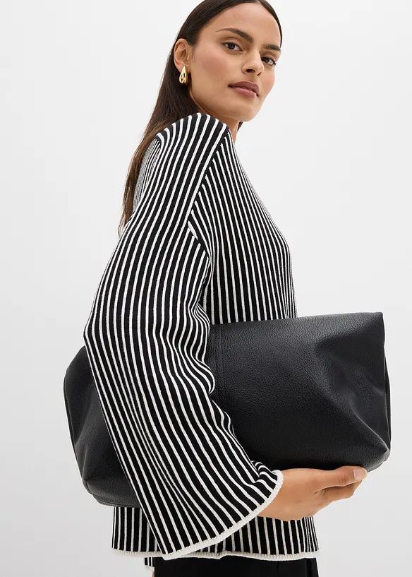 Svetr s krátkým rolákem, z viskózové směsi, bonprix