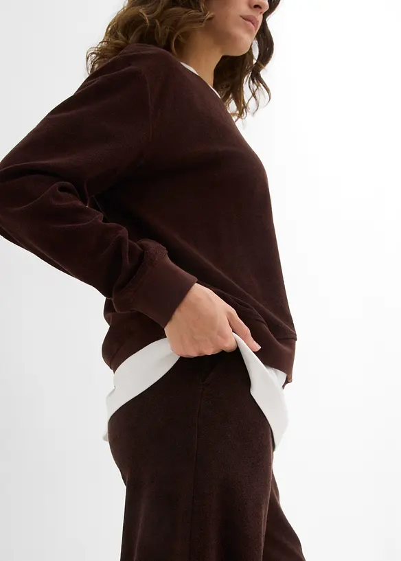 Mikina z měkk&eacute;ho frot&eacute;, bonprix