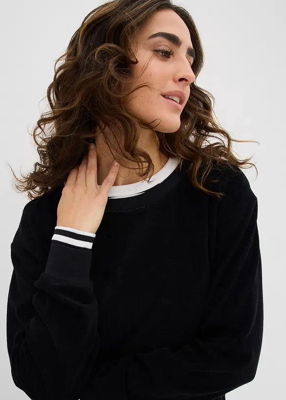 Mikina z měkkého froté, bonprix