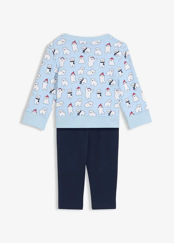 Mikina a legíny z čisté organické bavlny (2dílná souprava), bonprix